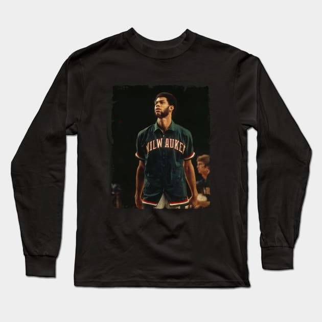 Kareem Abdul Jabbar VINTAGE Long Sleeve T-Shirt by MJ23STORE